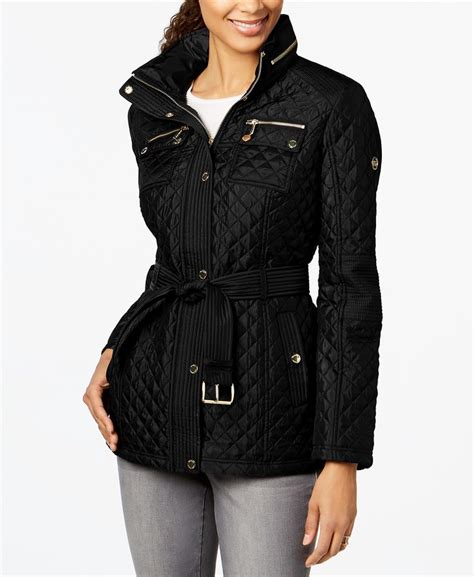 michael kors quilted coat with hood|Quilted Hooded Jacket .